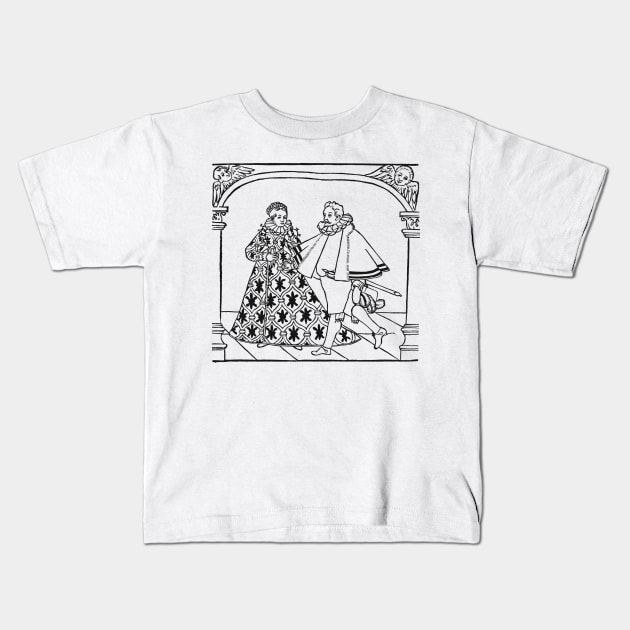 Dancers in archway Kids T-Shirt by Artimaeus